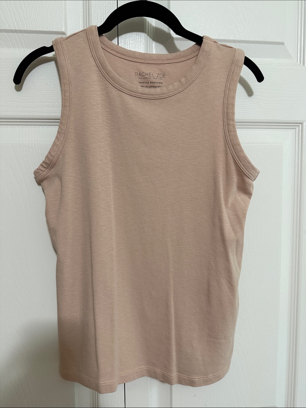 Rachel Zoe Nude Sleeveless Tank Top - Picture 1 of 4